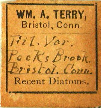Terry Diatom Slide Label